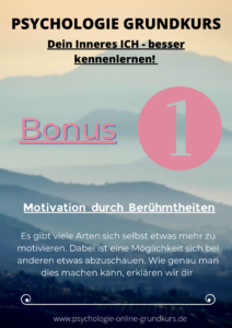 Psychologie Grundkurs Bonus 1