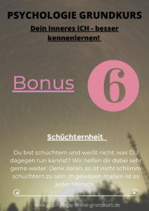 Psychologie Grundkurs Bonus 6